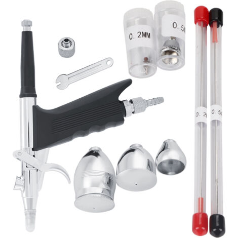 Kit de Compresseur à Airbrush Double Action pour Art et Peinture sur Gâteau, Ensemble Pistolet de Pulvérisation (1/5)