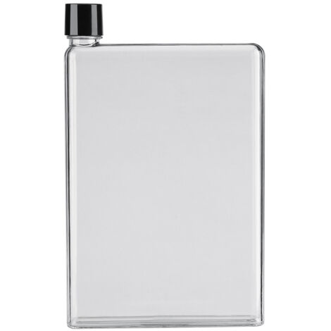 Bouteille d'eau plate et étanche de 750ml, plastique transparent portable pour jus, incolore et léger (1/5)