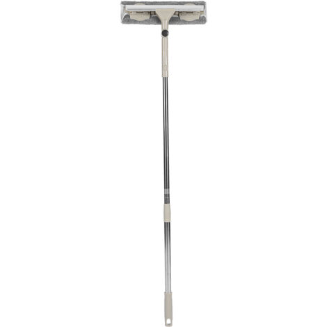 Nettoyeur de Fenêtre Rotatif à Double Face avec Longue Perche et Raclette - Outil de Nettage (1/5)