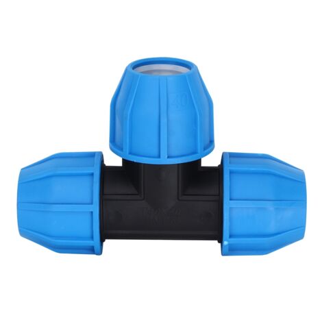 Raccord en T de 40 mm pour tuyaux d'eau en plastique PE - Accessoires de plomberie (1/5)