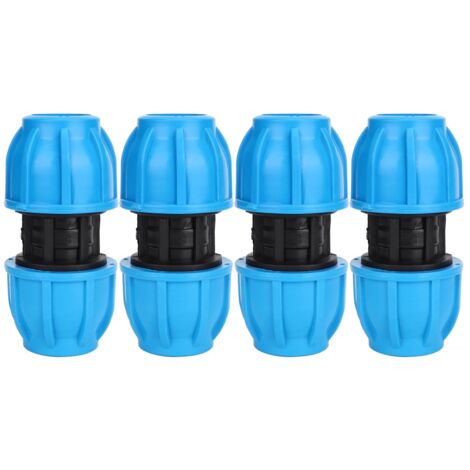 4 Pièces Raccord Droit 25mm pour Tuyau d'Eau Plastique PE - Connexion de Tuyauterie (1/5)
