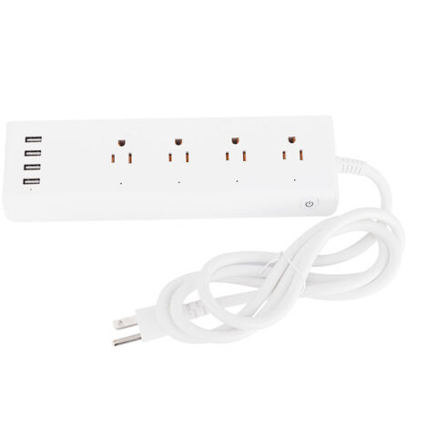 Prise Intelligente 4 Ports USB et 4 Prises US, Contrôle WiFi à Distance, 120V (1/5)