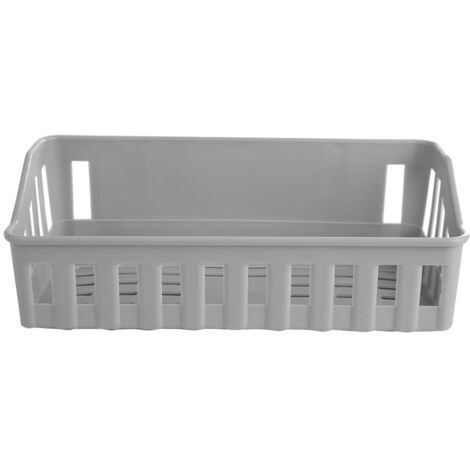 Étagère de douche adhésive grise, rangement salle de bain et cuisine, panier organisateur sans perçage (1/5)