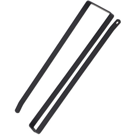 Porte-rouleau d'essuie-tout en acier pour cuisine, support mural organisateur de rangement noir (1/5)