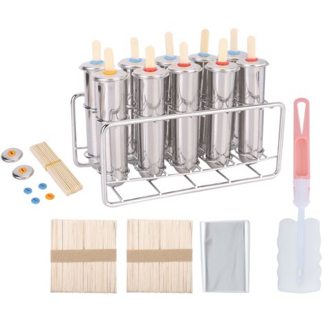 Moule à glace en acier inoxydable 304 pour bâtonnets glacés maison (1/5)