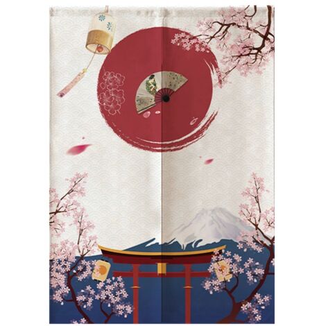 Store Curtain Japanese Style for Children's Room, Bedroom, Kitchen, Shop, Restaurant Door, 85x120cm (1/5)