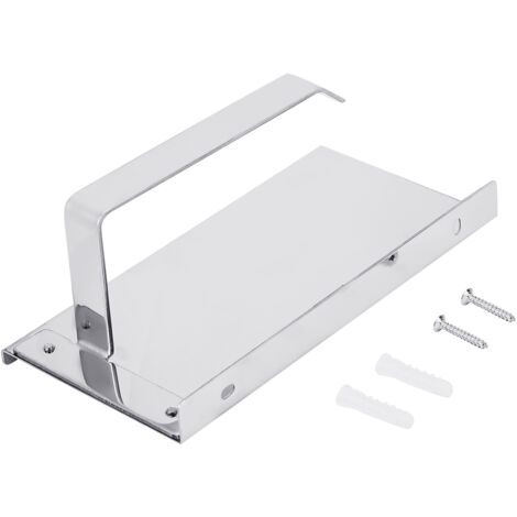Porte-Rouleau de Papier Toilette Murale en Acier Inoxydable - Support pour Essuie-Mains Salle de Bain (Finition Brossée) (1/5)