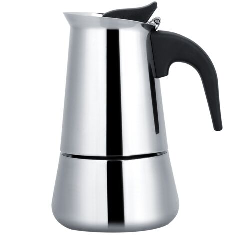 Cafetière Italienne Portable en Acier Inoxydable pour Espresso Moka (450ml) (1/5)