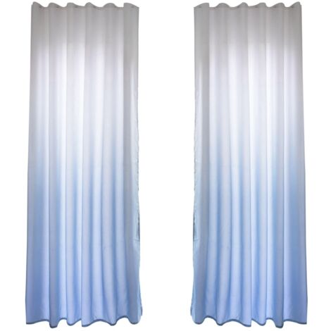 Rideau occultant en polyester pour salon et chambre, couleur gris, décoration fenêtre (1/5)