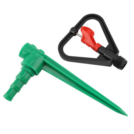 Arroseur de Pelouse 360° en Plastique, 1/2 Pouce, pour Irrigation par Goutte à Goutte avec Piquet (1/5)