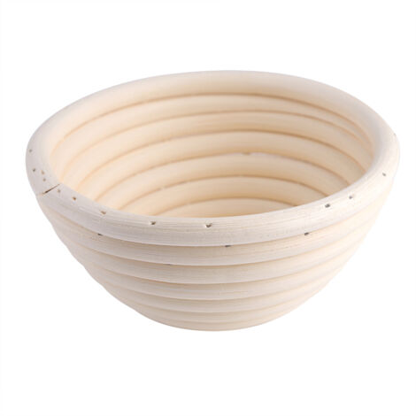 Panier à Pain en Rotin Tressé à la Main - Corbeille Ronde pour Pain (11x6cm) (1/5)