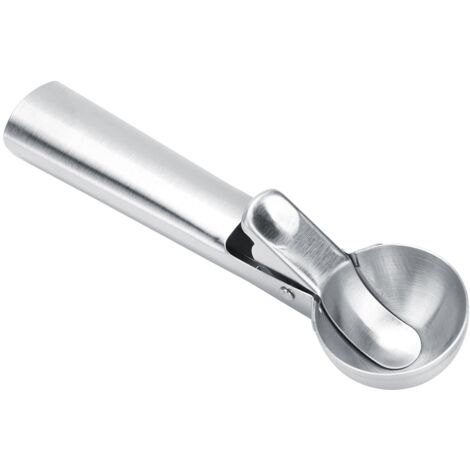 Cuillère à glace en acier inoxydable 7 po, idéale pour servir glaces et sorbets à la maison (1/5)