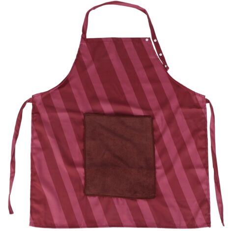 Tablier de Cuisine Imperméable Anti-Taches avec Poche pour Restaurant, Vin Rouge (1/5)
