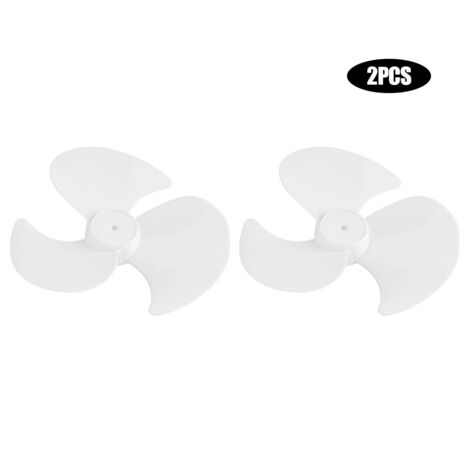 2 Pièces Pales de Ventilateur en Plastique à Trois Pales pour Ventilateur Électrique (1/5)