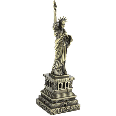Modèle Architectural Métallique de la Statue de la Liberté - Décoration de Bureau Cadeau (1/5)