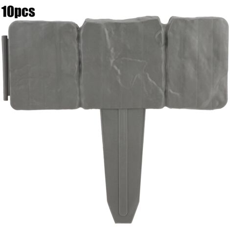 10 Pièces Clôture Jardin Plastique Pliante, Barrière de Décoration Extérieure Modulable (1/5)