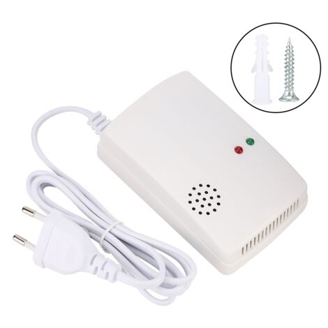 Détecteur de Fuite de Gaz Naturel pour Maison - Alarme de Sécurité Domestique avec Prise UE 220V (1/5)