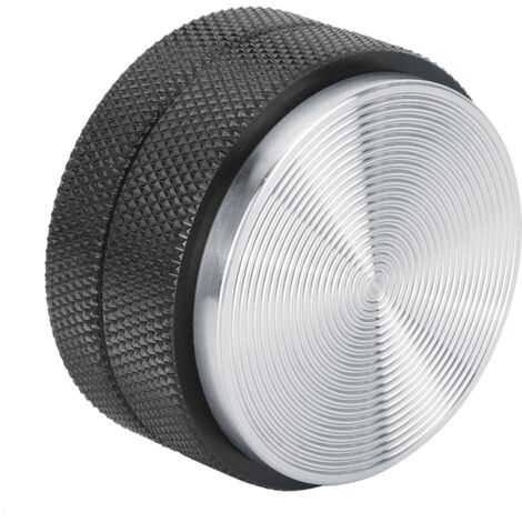 Presse à café en acier inoxydable 58mm antidérapante, base filetée noire, pour usage professionnel (1/5)