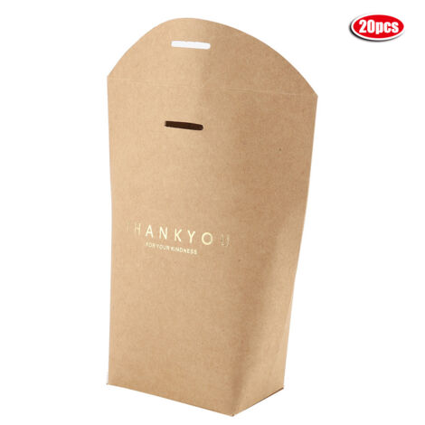 20 Sacs Cadeaux Élégants en Papier Kraft pour Mariage et Baby Shower (Marron) (1/5)