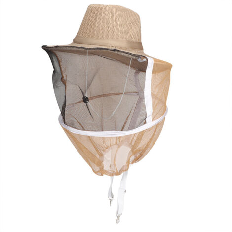 Chapeau d'Apiculteur Respirant Anti-Feu avec Voile de Protection Visage pour Ruche (1/5)