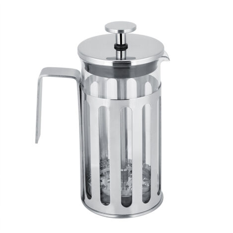 Filtre à café en acier inoxidable et verre, cafetière à piston pour thé (350 ml) (1/5)