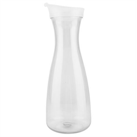 Bouteille à Jus Transparente en Acrylique 1600ml avec Couvercle, Carafe à Eau Glacée pour Bar et Maison (1/5)