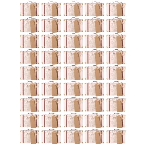50 pièces/Set Mini Valise Élégante en Carton pour Bonbons, Cadeau Mariage Anniversaire Fête (1/5)