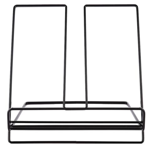 Étagère de table innovante pour livres, tablette et ordinateur - Support de rangement décoratif (Noir) (1/5)