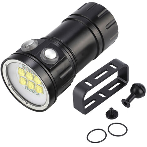 Lampe torche plongée LED étanche extérieure, lumière rouge bleue blanche pour photographie sous-marine (1/5)