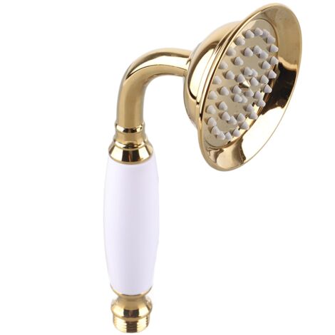 Douche à main dorée G1/2" avec pulvérisateur pour salle de bain, accessoire de douche (1/5)