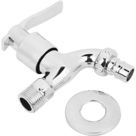 Robinet d'eau mural froid unique pour machine à laver, salle de bain, lave-linge, raccord G1/2" (1/5)