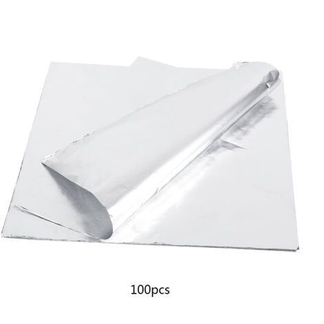 100 Feuilles d'Aluminium Épaisses Résistantes à la Chaleur pour Cuisson au Four, BBQ et Grillade (1/5)