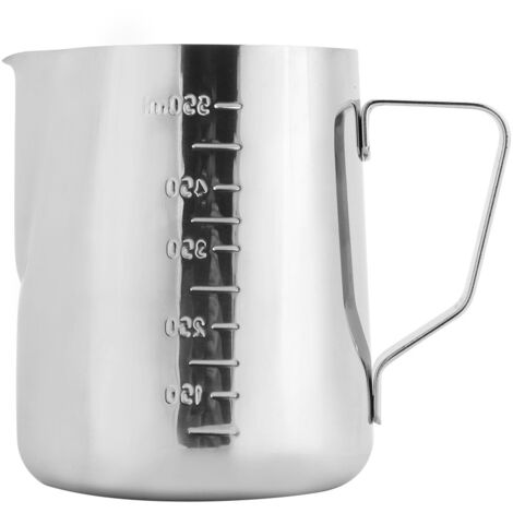 Pichet à lait en acier inoxydable pour mousse à café, tasse à latte art, 550ml (1/5)