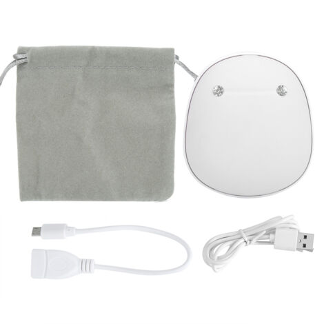 Mini chauffe-mains électrique anti-explosion USB portable pour bureau et maison - Blanc (1/5)