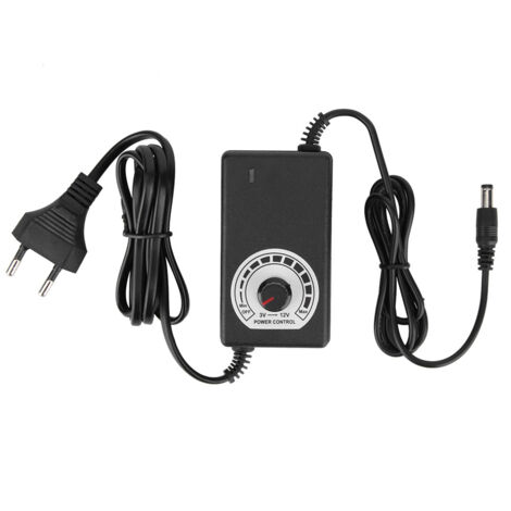 Alimentation DC 3-12V 3A Régulateur de Tension avec Variateur pour LED, 100-240V Prise EU (1/5)