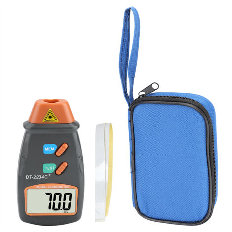 Tachomètre Laser Portable Numérique pour Mesure de Vitesse RPM sans Contact (1/5)