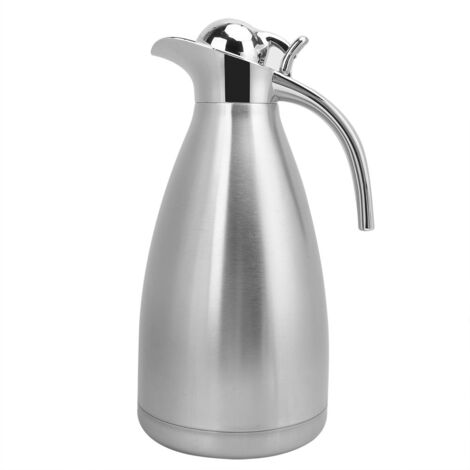 Bidon isotherme en acier inoxydable 2L pour eau et café, bouteille thermos isolée sous vide