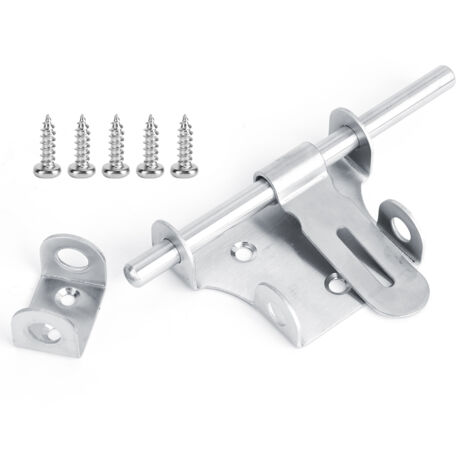 Serrure à loquet en acier inoxydable pour portes d'entrepôt et de grange, accessoires de quincaillerie de sécurité. (1/5)