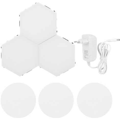 Lampe Murale LED Hexagonale Moderne DIY - Lumière Décorative pour Maison - EU Plug 110-240V (1/5)