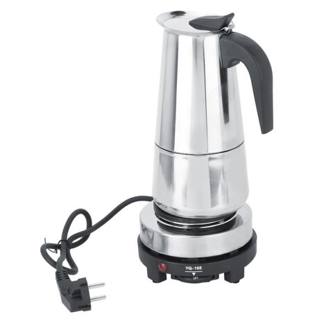 Cafetière Électrique en Acier Inoxydable 450ml, 220-240V avec Prise EU, pour Cuisinière (1/5)