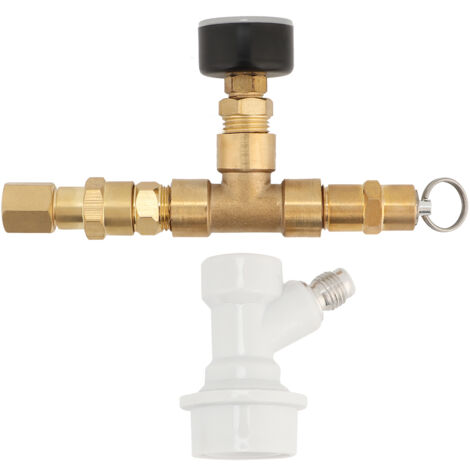Régulateur de Pression avec Manomètre et Raccords pour Équipement de Brassage 0-30 PSI (1/5)