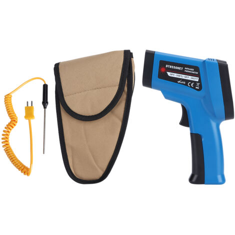 Thermomètre Infrarouge Multifonction sans Contact avec Thermocouple Type K et Détecteur NCV (1/5)