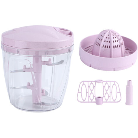 Hachoir à Viande Manuel 900ML Multifonction Rose - Outil de Cuisine pour Viande Hachée (1/5)