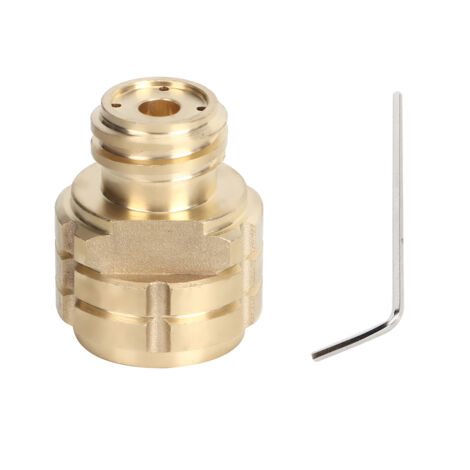 Adaptateur de Recharge de Bouteille CO2, Filetage Femelle G1/2 vers Mâle TR21-4 pour SodaStream, Soda Club (Doré)