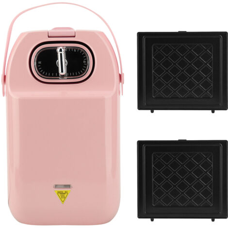 Grille-pain multifonction pour sandwichs - Appareil à petit-déjeuner - Outil de cuisine - Prise AU 220V - Rose (1/5)