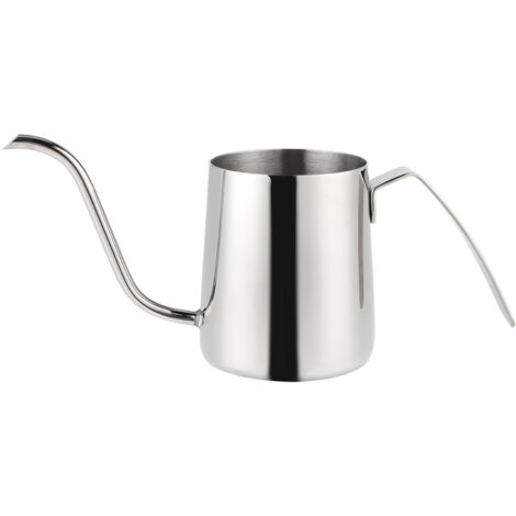 Bouilloire Café Inox 250ml Bec Long avec Poignée pour Maison ou Café - Sans Couvercle (1/5)