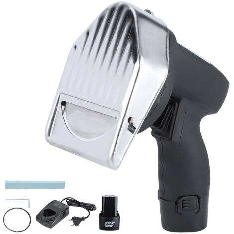 Découpeuse de Viande Électrique Sans Fil, Lame Trancheuse de Viande, Machine à Découper avec Prise EU 110V‑240V (1/5)