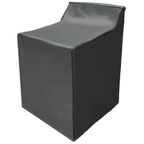 Housse de Protection Imperméable pour Lave-linge et Sèche-linge, 74x71x101cm Noir, Anti-poussière et UV pour Balcon (1/5)