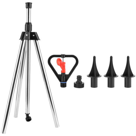 Arroseur de Jardin Rotatif 360° avec Trépied Réglable pour Pelouse (1/5)