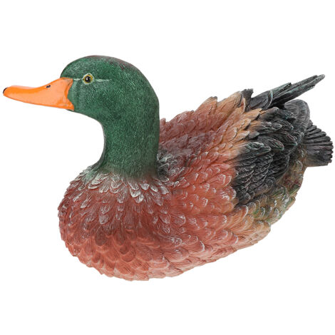 Canard Décoratif en Résine pour Jardin, Statue Animalière Artisanale (1/5)